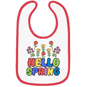 Discover hello spring Bibs