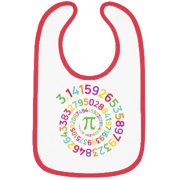 Discover Funny Pi Day Bibs Spiral Pi Math Bibs for Pi Day