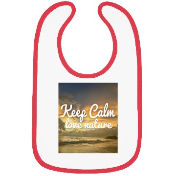 Discover Keep Calm Love Nature Bibs