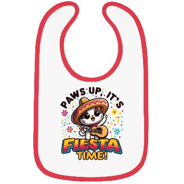 Discover Cat with Cinco De Mayo Design Bibs