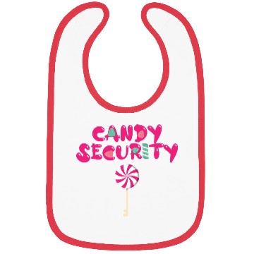 Discover Candy Security Mom Dad Matching Birthday Costume Bibs
