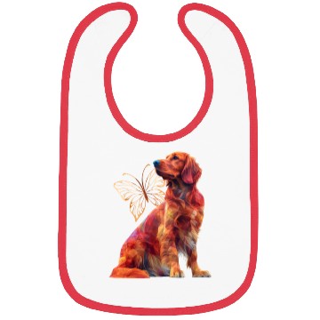 Discover Irish setter Butterfly Bibs