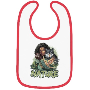 Discover Nature-Inspired Wolf Owl Turtle Phoenix Woman Bibs