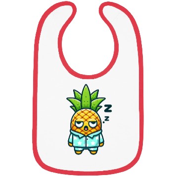 Discover Pineapple Bedtime Bibs