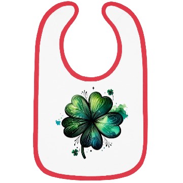 Discover Saint Patrick's Day Green Clover Bibs