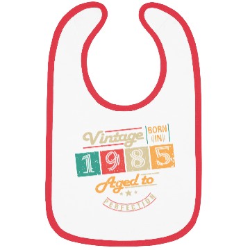 Discover Original 1985 Vintage - 1985 Birthday Gift Bibs