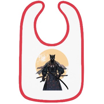 Discover Anime Panther Warrior Samurai katana Bibs