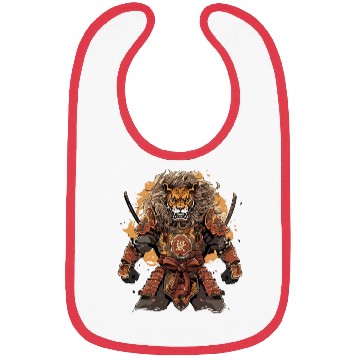 Discover Samurai Katana Sword Anime Lion Manga Warrior Bibs