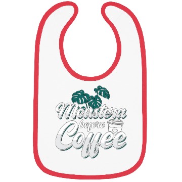 Discover Monster Lover Monstera Before Garden Coffee Lover Bibs