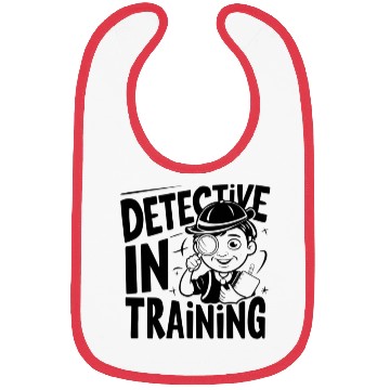 Discover Detective Boy Design Bibs