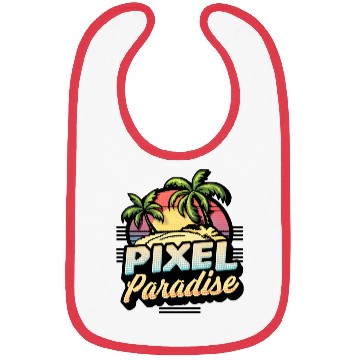 Discover Pixel Paradise Sunset Bibs