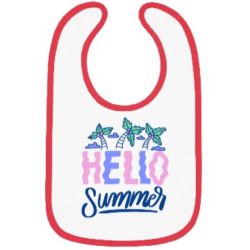 Discover Hello Summer Palm Trees Bibs