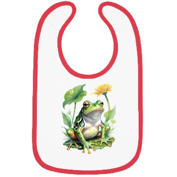 Discover Green Frog Bibs