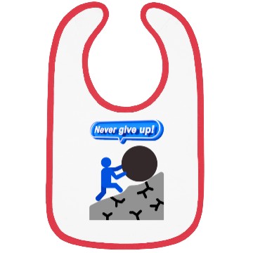 Discover never give up Bibs