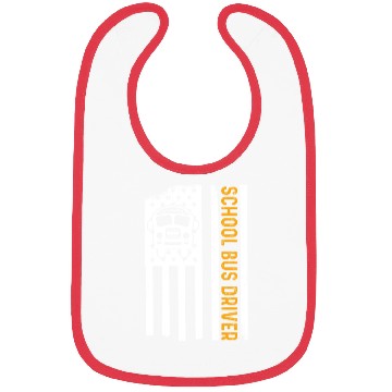 Discover School Bus Driver American Flag School Bus Driver Bibs