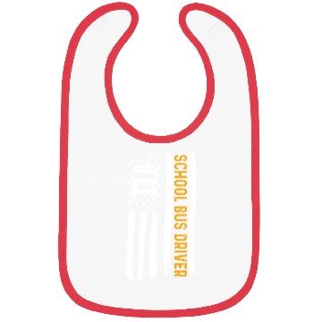 Discover School Bus Driver American Flag School Bus Driver Bibs