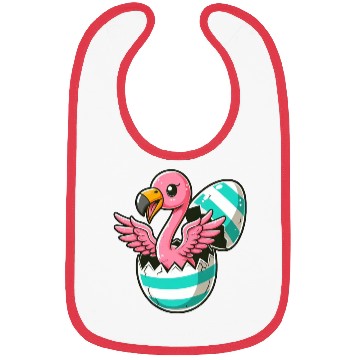 Discover Flamingo Hatching from Easter Egg Easter Surprise Bibs
