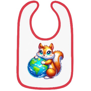Discover Squirrel for Earth Environmental Nature Bibs
