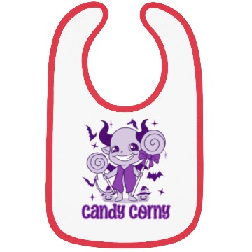 Discover Candy Corny Cute Ghost Bibs