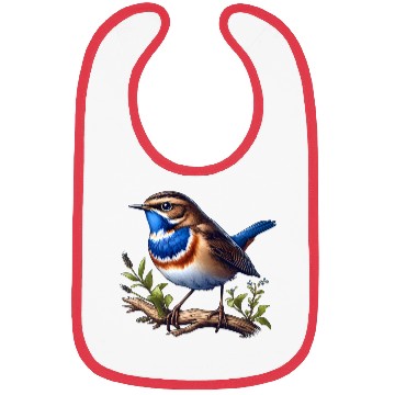 Discover Blue-Throated Warbler Design Bibs