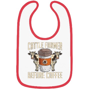 Discover Cattle Farmer Before Coffee Farmer Coffee Lover Bibs