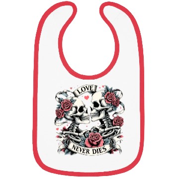 Discover Skeleton Lovers Bibs - Skeleton Couple