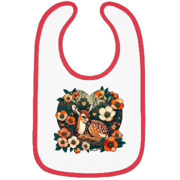 Discover Spring Fawn Bibs
