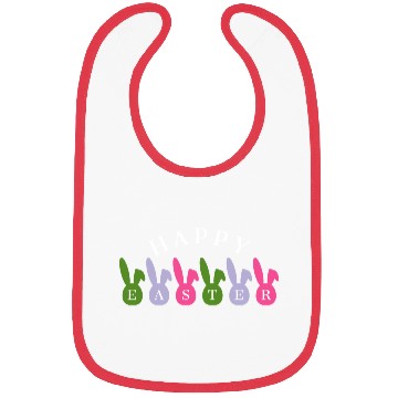 Discover Happy Easter Bunny Bibs