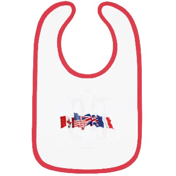 Discover Memorial D-Day Flags Beach Design Bibs
