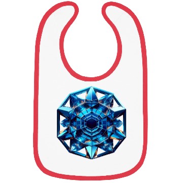 Discover Sapphire Abstract Crystal Bibs