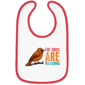 Discover Orange Bird Bibs