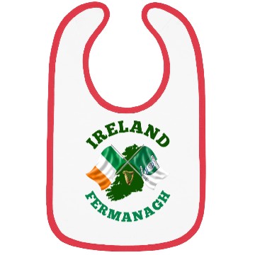Discover Fermanagh Ireland Irish Flag and County Flag Bibs