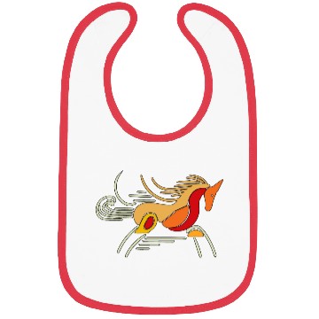 Discover Abstract Equine Elegance: A Wild and Modern Horse Bibs