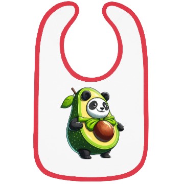 Discover Avocado Panda: Peaceful Green Guardian Bibs