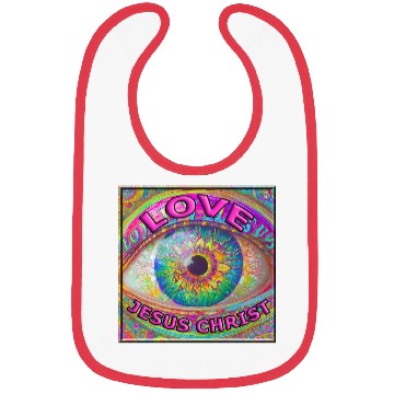 Discover Eye (I) Love JESUS CHRIST Bibs