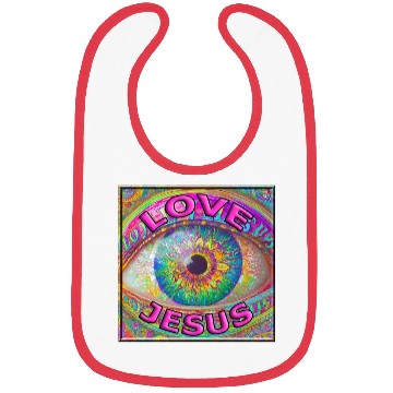 Discover Eye (I) Love Jesus Bibs