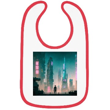 Discover Cyberpunk Cityscape Bibs