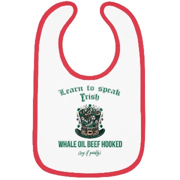 Discover Learn to speak Irish whale oil beef hooked Bibs