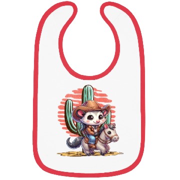 Discover Opossum Cowboy Bibs