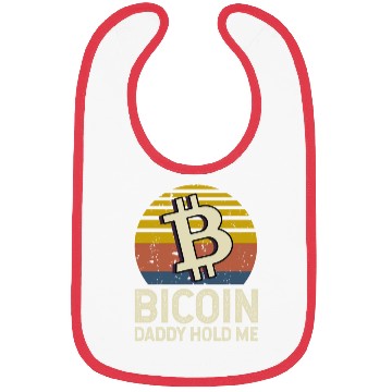 Discover Bitcoin Daddy Hold Me Bibs