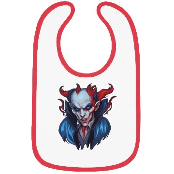 Discover dark shadows: Horned Vampire Bibs