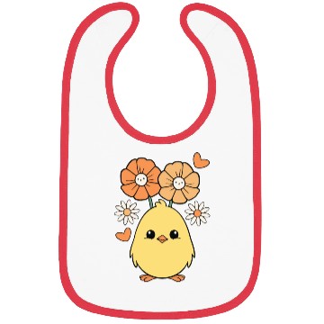 Discover Chick Chicken Spring Flowers Summer Easter Garden Bibs