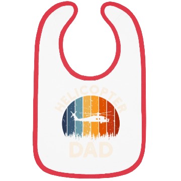 Discover Helicopter Dad Sunset Father Love Bibs