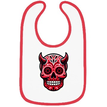 Discover Adventurous Spirit: Daredevil Sugar Skull Bibs