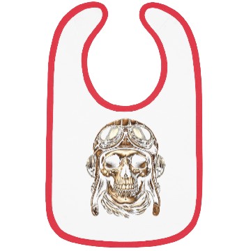 Discover Vintage Aviator Skull Bibs