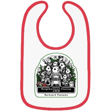 Discover Backyard Possums Cleanup Crew Eco Warriors Bibs