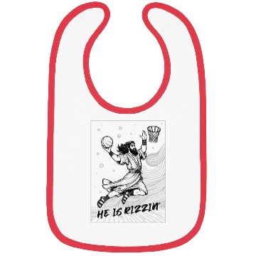 Discover He Is Rizzin' Easter Hoops Bibs