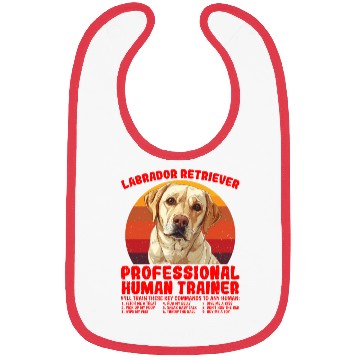 Discover LABRADOR RETRIEVER PROFESSIONAL HUMAN TRAINER Bibs