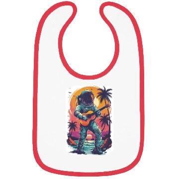 Discover Astronaut Guitar Player Space Music Lover Bibs