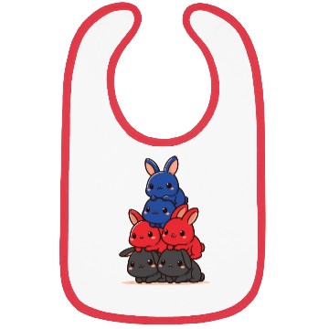 Discover Bunnies Polyam Flag Pride Month Cute Bunnies Bibs
